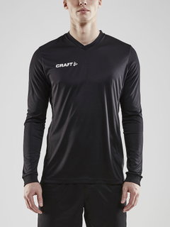 Craft Sportowa koszulka z długim rękawem (trykot) Squad Solid - wysoka elastyczność, ergonomiczny design - czarny Mężczyźni